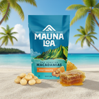 Mauna Loa Honey Roasted Macadamia Nuts - Golden Glazed 7oz Resealable Bag - Authentic Island Flavor