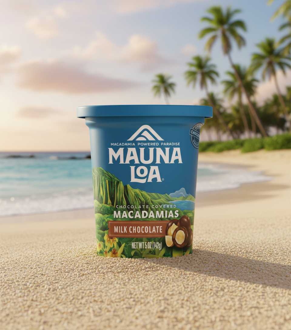Mauna Loa Milk Chocolate Covered Macadamias, Premium Island Snack, 5 oz