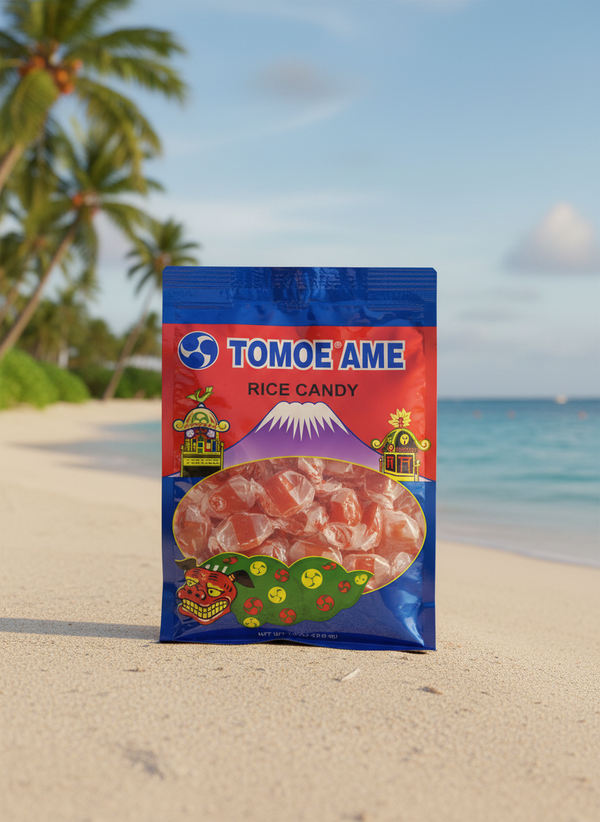 Tomoe Ame Japanese Rice Candy - Authentic 10 oz Bag - A Taste of Paradise Traditional Chewy Treat
