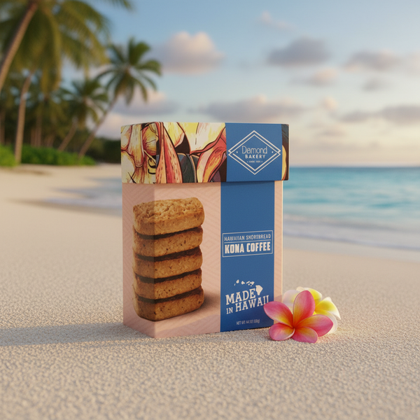 Diamond Bakery Hawaiian Shortbread — Premium Kona Coffee (4.4 oz)