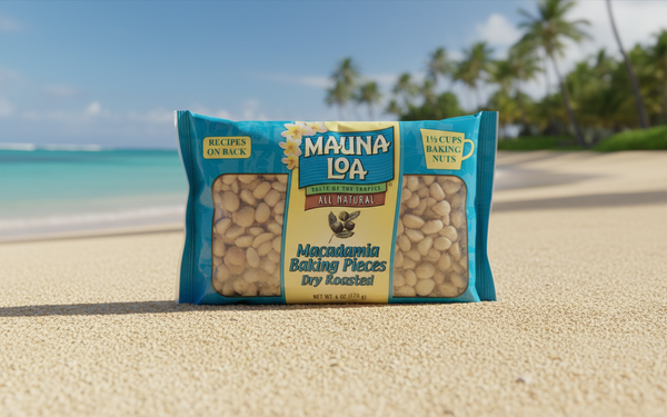 Mauna Loa Dry Roasted Macadamia Nut Baking Pieces (2-Pack) - Premium Island-Crafted Essentials