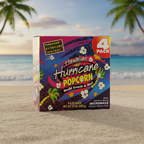 Hawaiian Hurricane Microwave Popcorn 4 Pack - Authentic Island Style with Mochi Crunch & Furikake Seasoning
