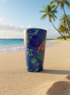 Starbucks 2021 Hawaii Collection 12oz Blue Sea Turtle & Moon Double Walled Ceramic Tumbler