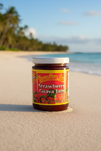 Hawaiian Sun Strawberry Guava Jam Variety Pack - Two 10 oz Glass Jars - Authentic Tropical Fruit Spread Directly from the Islands