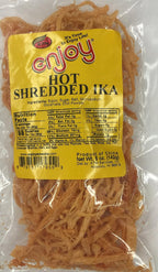Enjoy Hot Shredded Saki Ika, Spicy Cuttlefish Squid Snack, 5 oz Bag