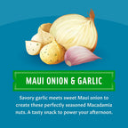 Mauna Loa Garlic Onion Roasted Macadamia Nuts - 24 Pack Mini Pouches - Keto & Gluten Free Savory Island Snack