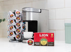 Lion Coffee Original Medium Roast, Single-Serve Coffee Pods, 12 Count Box