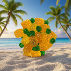Enjoy 3D Gummy Pineapple – Soft Translucent Tropical Island Treats (4.23 oz)