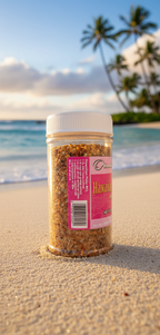 Ohana Flavors Hawaiian Salt Poke Mix – Authentic Alaea Sea Salt Seasoning Blend, 9 oz Jar