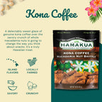 Hamakua Macadamia Nuts, Kona Coffee Glazed, Whole & Halves, 10 oz Bag