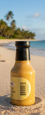 Aunty Lilikoi Passion Fruit Kiawe BBQ Sauce - Authentic Island-Crafted Grilling Glaze, 10 oz