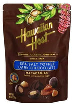 Hawaiian Host Paradise Collection - Sea Salt Toffee Dark Chocolate Macadamia Nuts (7 oz)