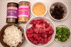 Ohana Flavors Hawaiian Salt Poke Mix – Authentic Alaea Sea Salt Seasoning Blend, 9 oz Jar