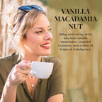 Royal Kona Vanilla Macadamia Coffee Pods - 10% Kona Blend Light Roast - 12 Count Single-Serve K-Cup Compatible