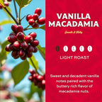 Lion Coffee Vanilla Macadamia Single-Serve Pods - Premium Island-Roasted Medium Roast - 12 Count Box