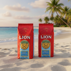 Lion Coffee, Arabica Coffee Beans, Light Roast Whole Bean Coffee, Vanilla Macadamia Flavor, A Taste of Aloha, 24 Ounce Bag