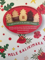 Hawaiian Holiday Shortbread Cookie Gift Box – 30 Assorted Island Flavors – Tropical Christmas Treats with Macadamia Nut, Chocolate & Peppermint