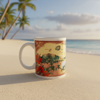 Hawaiian Islands Chain Ceramic Coffee Mug - 10oz Island Silhouette Design with Gift Box