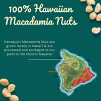 Hamakua Macadamia Nuts - Unsalted Dry Roasted Hawaiian Grown - Large Half & Whole Kernels (10 oz Pouch)