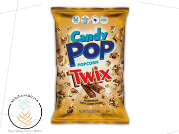 Snack Pop Twix Candy Coated Popcorn,Made with Real Twix Candy,Drizzled with Chocolate and Caramel,NON-GMO,5.25oz