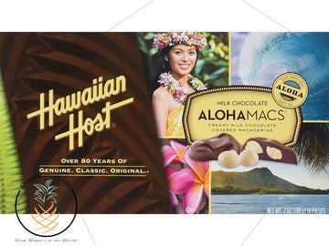 AlohaMacs Milk Chocolate Covered Macadamia Nuts 6oz Box